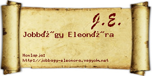 Jobbágy Eleonóra névjegykártya