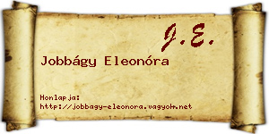 Jobbágy Eleonóra névjegykártya